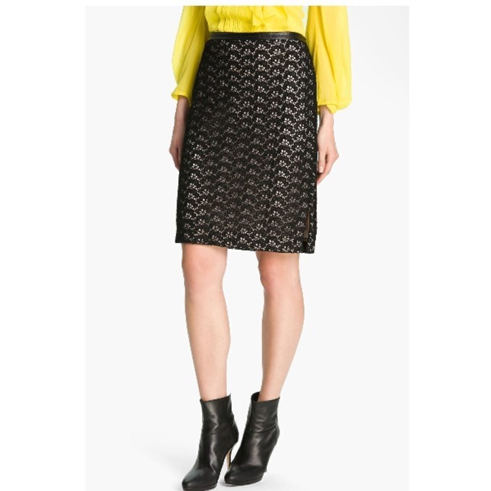 DVF Lace Skirt w/ Nude Lining